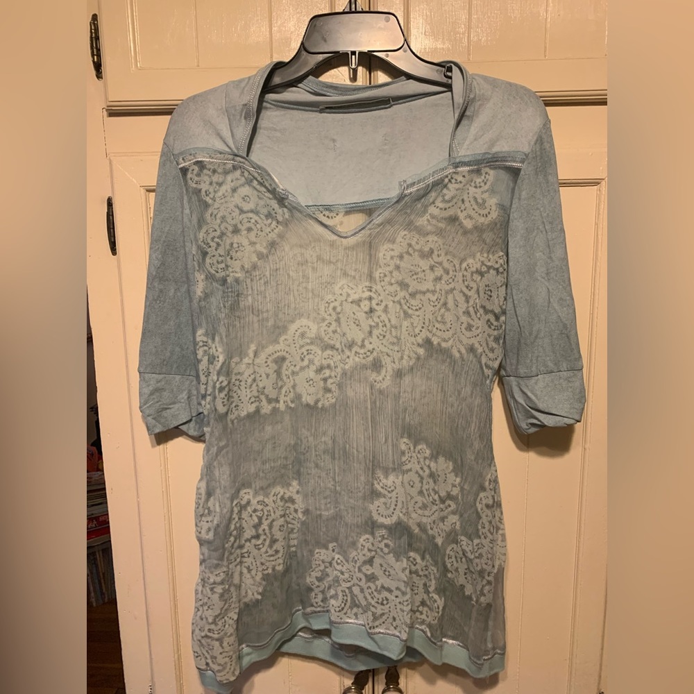 Beate Heymann street couture sheer lace top